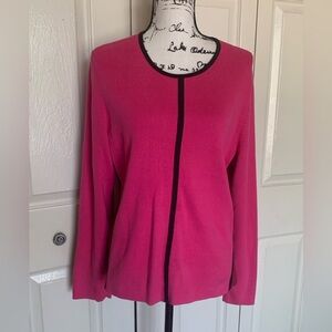 Geoffrey Beene Hot Pink Sporty Sweater